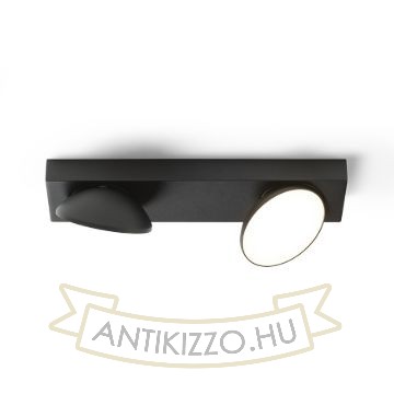 ELISEO II felületre szerelhető fekete 230V LED 2x5W 3000K