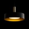 GIULIA 40 függő lámpa fekete/aranybarna sárgaréz 230V LED E27 30W