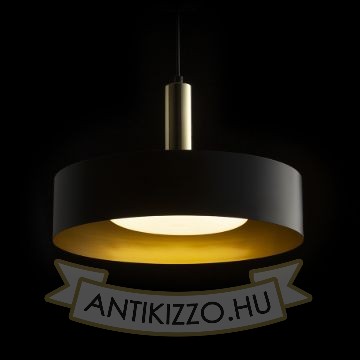 GIULIA 40 függő lámpa fekete/aranybarna sárgaréz 230V LED E27 30W
