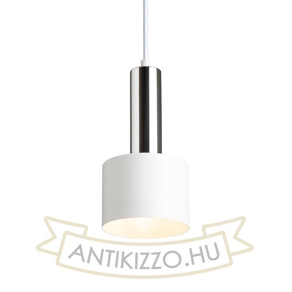 GIULIA 12 függő lámpa fehér króm 230V LED E27 11W