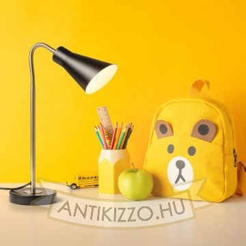 ANIKA asztali lámpa matt fekete matt nikkel 230V LED E27 15W