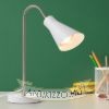 ANIKA asztali lámpa matt fehér matt nikkel 230V LED E27 15W