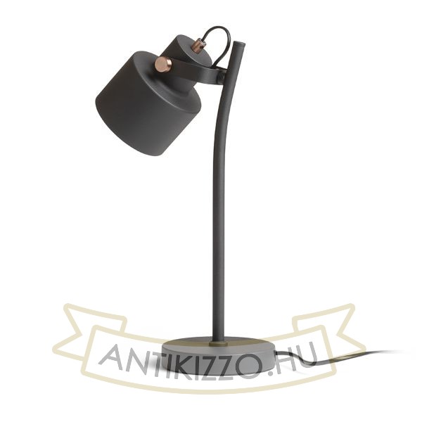 CELEIA asztali lámpa matt fekete szálcsiszolt réz 230V LED E27 11W