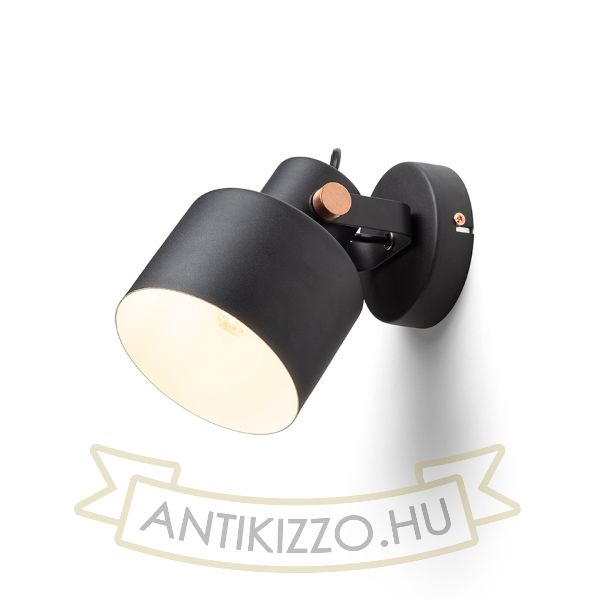 CELEIA felületre szerelhető matt fekete szálcsiszolt réz 230V LED E27 11W