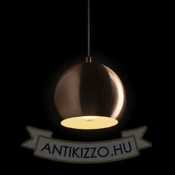 AGNETA függő lámpa  szálcsiszolt réz 230V LED E27 11W