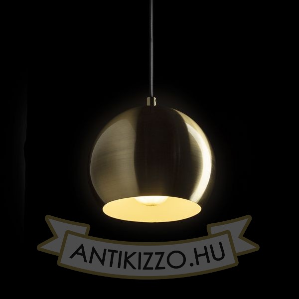 AGNETA függő lámpa  szálcsiszolt sárgaréz 230V LED E27 11W