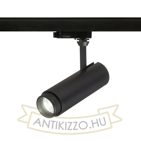 FOCUS 12 DIMM háromfázisú áramkörös sínre fekete  230V LED 12W 10 60°  3000K 4000K 5000K