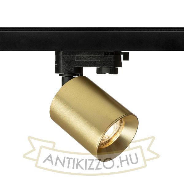 DARIO háromfázisú áramkörös sínre  szálcsiszolt sárgaréz 230V LED GU10 9W