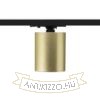 DARIO egyfázisú áramkörös sínre  szálcsiszolt sárgaréz 230V LED GU10 9W