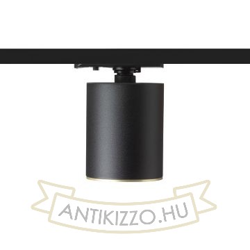DARIO egyfázisú áramkörös sínre fekete szálcsiszolt sárgaréz 230V LED GU10 9W