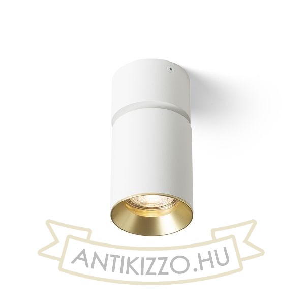 DARIO mennyezeti lámpa fehér szálcsiszolt sárgaréz 230V LED GU10 9W