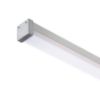 LED PROFILE D felületre szerelhető 1m  alumínium/tej akril 