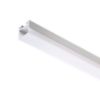 LED PROFILE D felületre szerelhető 1m  alumínium/tej akril 