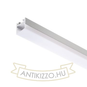 LED PROFILE D felületre szerelhető 1m  alumínium/tej akril 