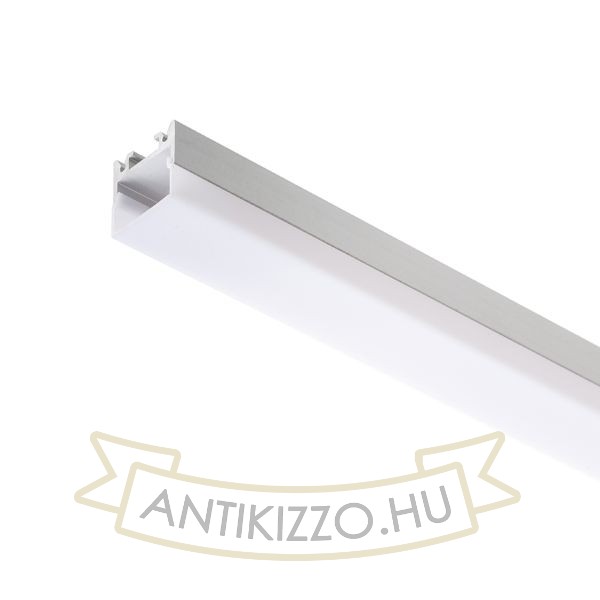 LED PROFILE D felületre szerelhető 1m  alumínium/tej akril 