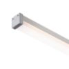 LED PROFILE D felületre szerelhető 1m  alumínium/tej akril 