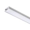 LED PROFILE A süllyesztett 1m  alumínium/tej akril 