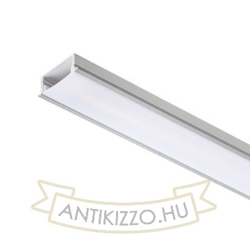 LED PROFILE A süllyesztett 1m  alumínium/tej akril 