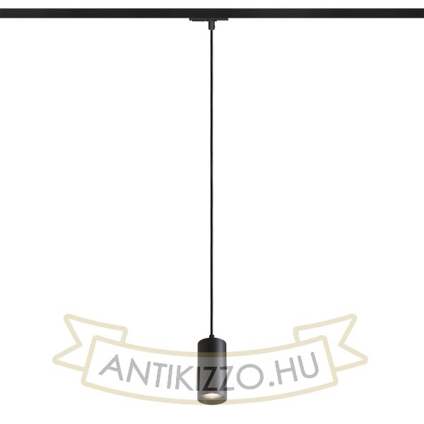 BELENOS egyfázisú áramkörös sínre függő lámpa fekete  230V LED GU10 9W