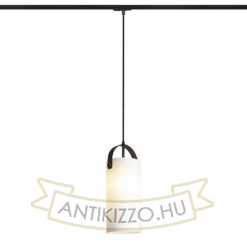 JULIETTA 31 egyfázisú áramkörös sínre  opál üveg/fekete 230V LED E27 15W