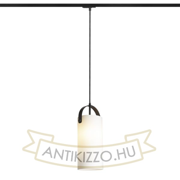 JULIETTA 31 egyfázisú áramkörös sínre  opál üveg/fekete 230V LED E27 15W