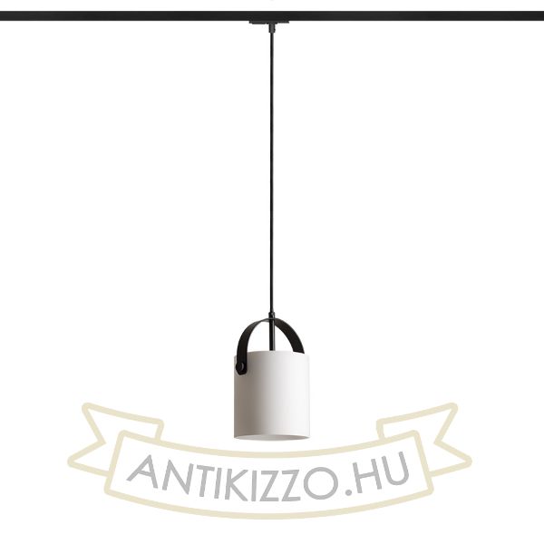 JULIETTA 16 egyfázisú áramkörös sínre  opál üveg/fekete 230V LED E27 15W