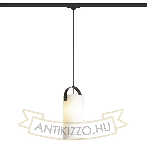 JULIETTA 31 háromfázisú áramkörös sínre  opál üveg/fekete 230V LED E27 15W