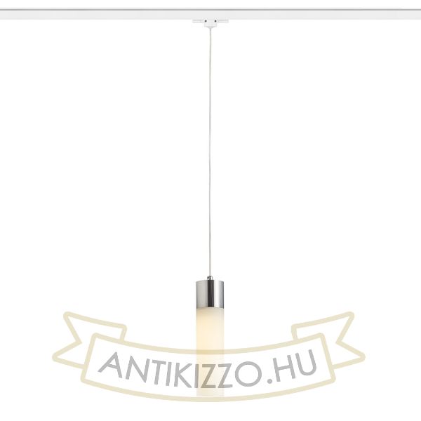 EIGHT háromfázisú áramkörös sínre függö lámpa  opál üveg/króm 230V LED E27 11W