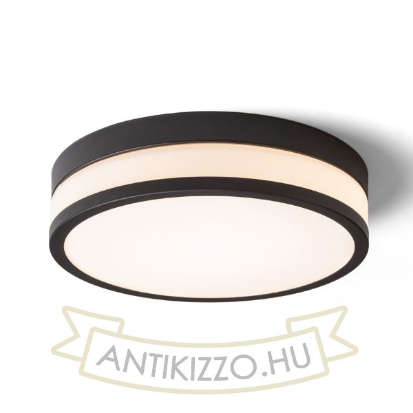 CIRA LED 35 mennyezeti lámpa opál üveg/fekete 230V LED 24W IP44 3000K