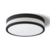 CIRA LED 35 mennyezeti lámpa opál üveg/fekete 230V LED 24W IP44 3000K