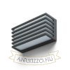 CLAIRE 21 fali lámpa antracitszürke tej akril 230V LED 9W IP54 3000K