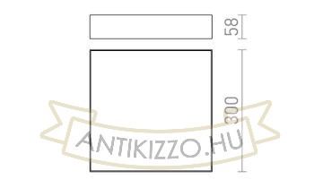 LARISA SQ 30 DIMM mennyezeti lámpa fehér 230V LED 30W 3000K