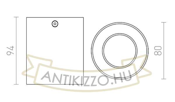 MANTOVA I mennyezeti lámpa matt fekete  230V LED GU10 7W