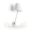 SILENCE fali lámpa fehér króm 230V LED E27 15W