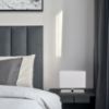 PLAZA S asztali lámpa fehér króm 230V LED E27 15W