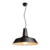 GOLDIE 46 függő lámpa fekete/fehér  230V LED E27 30W