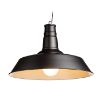 GOLDIE 46 függő lámpa fekete/fehér  230V LED E27 30W
