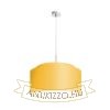 DOUBLE 55/30 lámpabúra  Chintz sárgabarack/fehér PVC  max. 23W