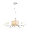 LUCIA 15x15 függő lámpa  szatén üveg/króm 230V LED G9 5W