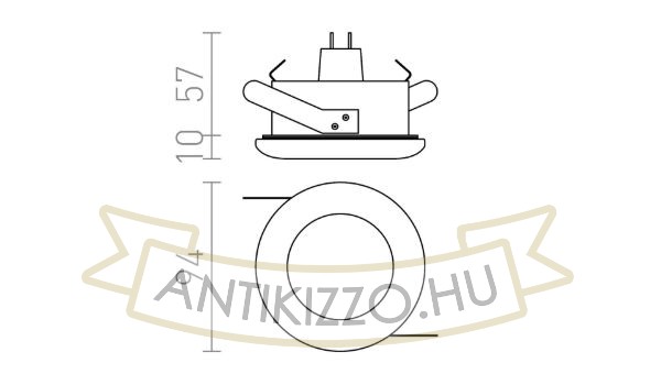 ACUA süllyesztett lámpa fehér 12V GU5,3 50W IP44