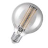 OSRAM Globe 80 DIMM füstös 230V E27 LED EQ42 1800K
