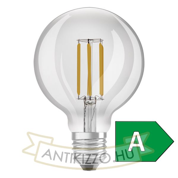 OSRAM ULTRA ECONOMY 210lm/W Globe 95   világos 230V E27 LED EQ60  3000K