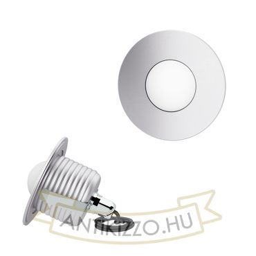 TRILL DC LENS süllyesztett lámpa acél 24= LED 3W IP65 3000K