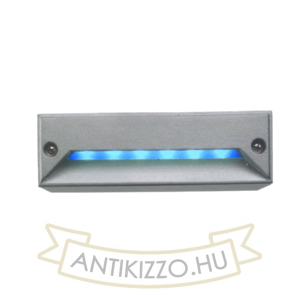 minI LED RC süllyesztett lámpa ezüstszürke/kék 230V LED 0.8W IP54