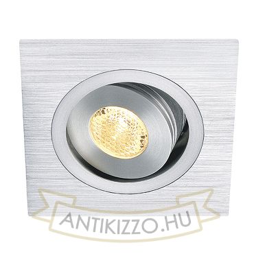 LELEX SQ I süllyesztett lámpa szálcsiszolt alumínium 350mA LED 1W 25° 3000K