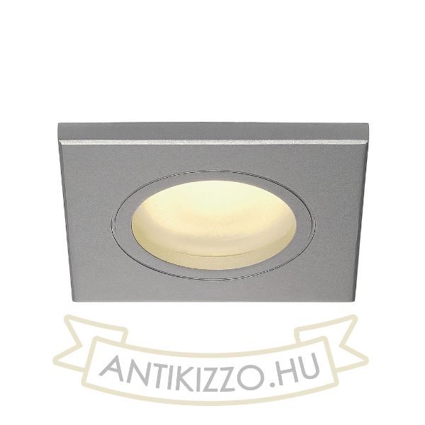 DOLIX OUT SQ süllyesztett lámpa ezüstszürke 230V GU10 35W IP44 