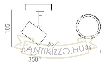 PIXEL egy áramkörös sínre fehér 230V LED GX53 7W