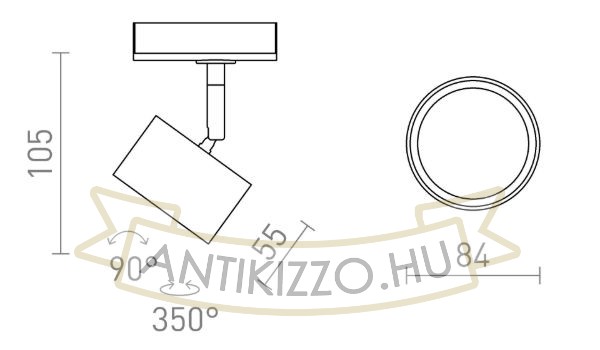 PIXEL egy áramkörös sínre fehér 230V LED GX53 7W