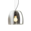 ORLANDO 35 függő lámpa füstös üveg/fekete 230V LED E27 24W