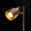 DIVINA asztali lámpa sárgaréz/dekoratív fekete márvány 230V LED E27 5W